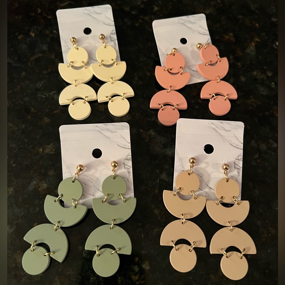 ***Brand New*** Soft Acrylic Earrings